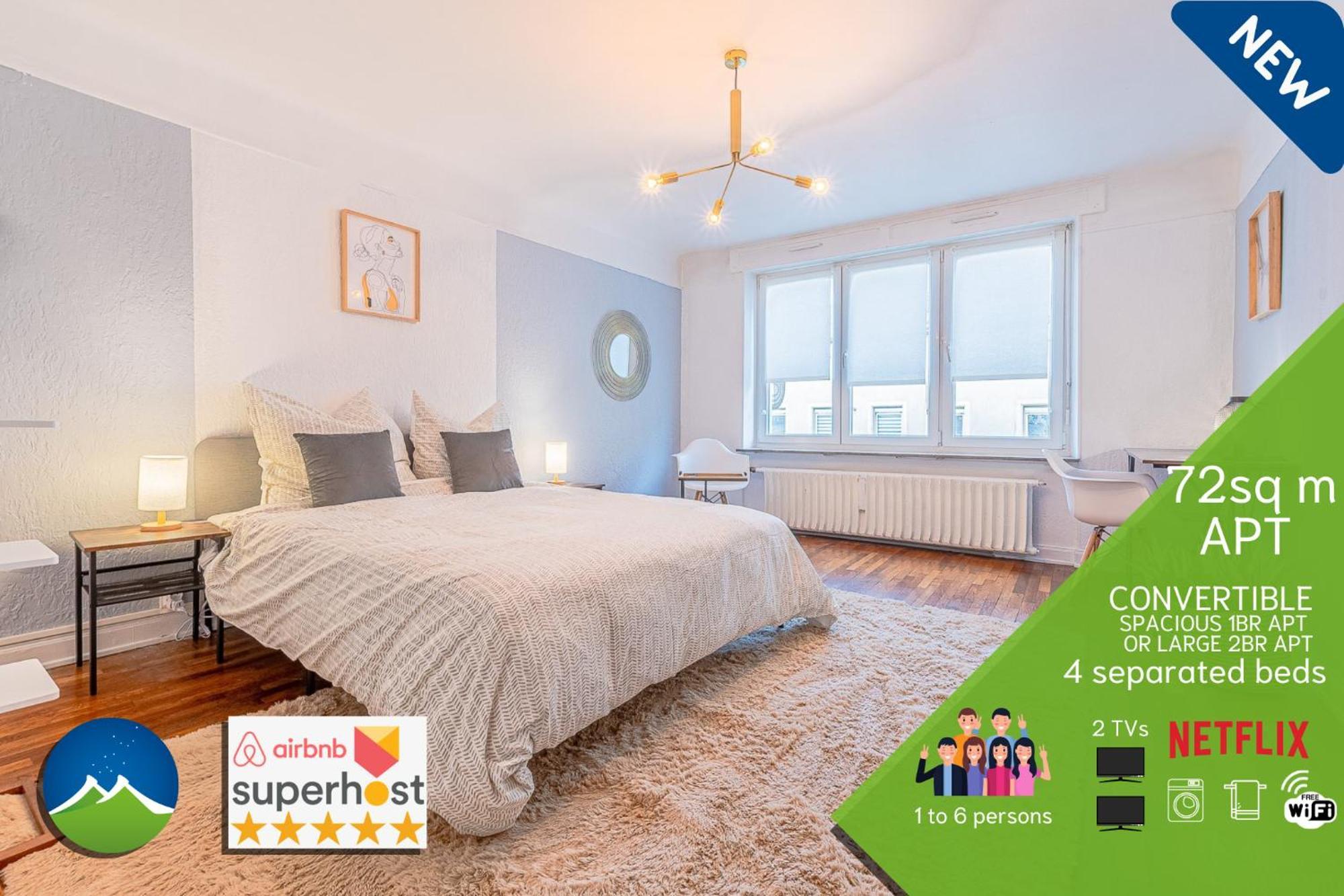 1 Studio & 4 Appts - 1 A 4 Lits - 1 A 7 Pers - 1 Immeuble - Confort, Flexibilite ------ English - 1 Studio & 4 Apts - 1 To 4 Beds - 1 To 7 Guests - Same Building - Comfort, Flexibility Hayange Luaran gambar
